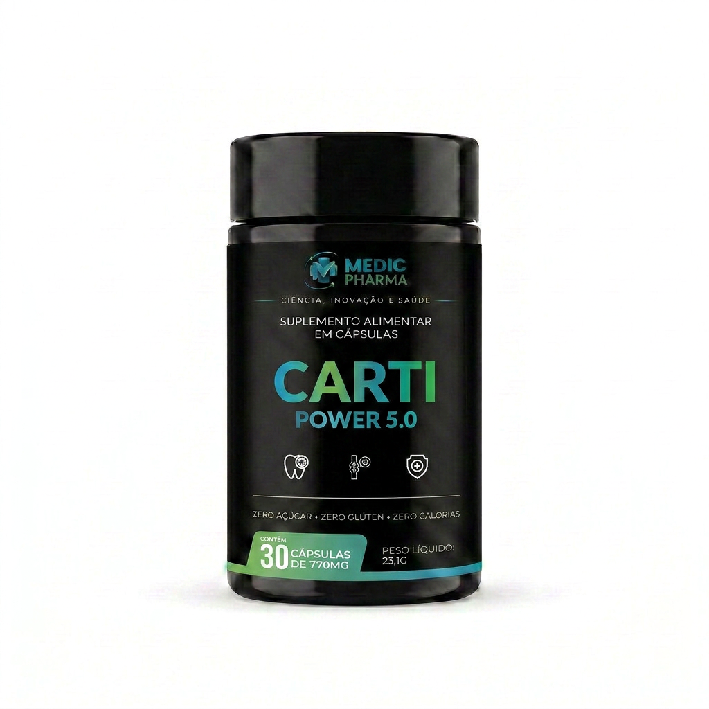 CARTI POWER 5.0 | MedicPharma — L-Carnitina 500mg para Queimar Gordura