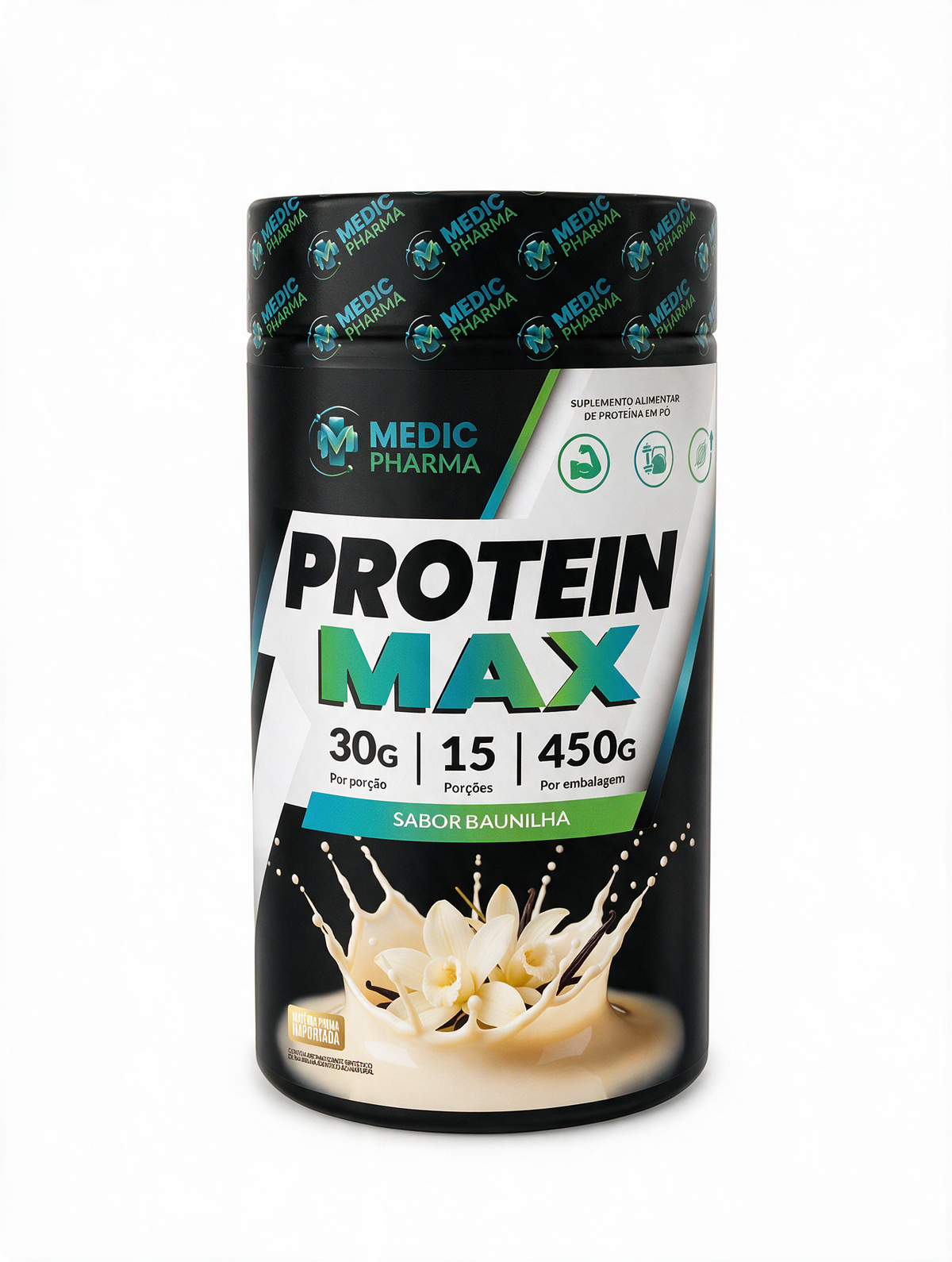 PROTEIN MAX - Sabor Baunilha - MedicPharma