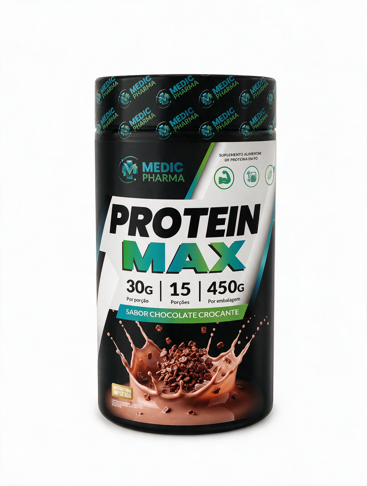 PROTEIN MAX - Sabor Chocolate Crocante - MedicPharma